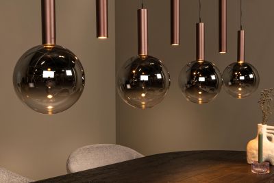 Lucide JASMINE - Pendant light - LED Dim. - CCT - 7x4W 2200K/3300K - Suitable for double-height spaces and high ceiling - Copper - Premium